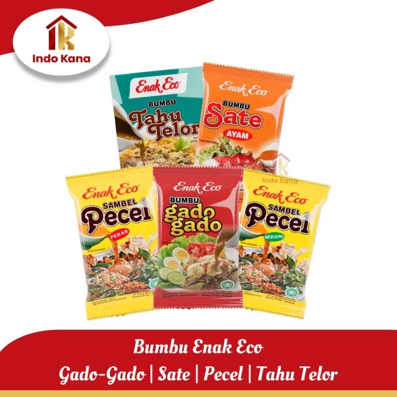 

ENAK ECO Bumbu Gado-Gado/Tahu Telor/Sate Ayam/Pecel Sedang/Pecel Pedas