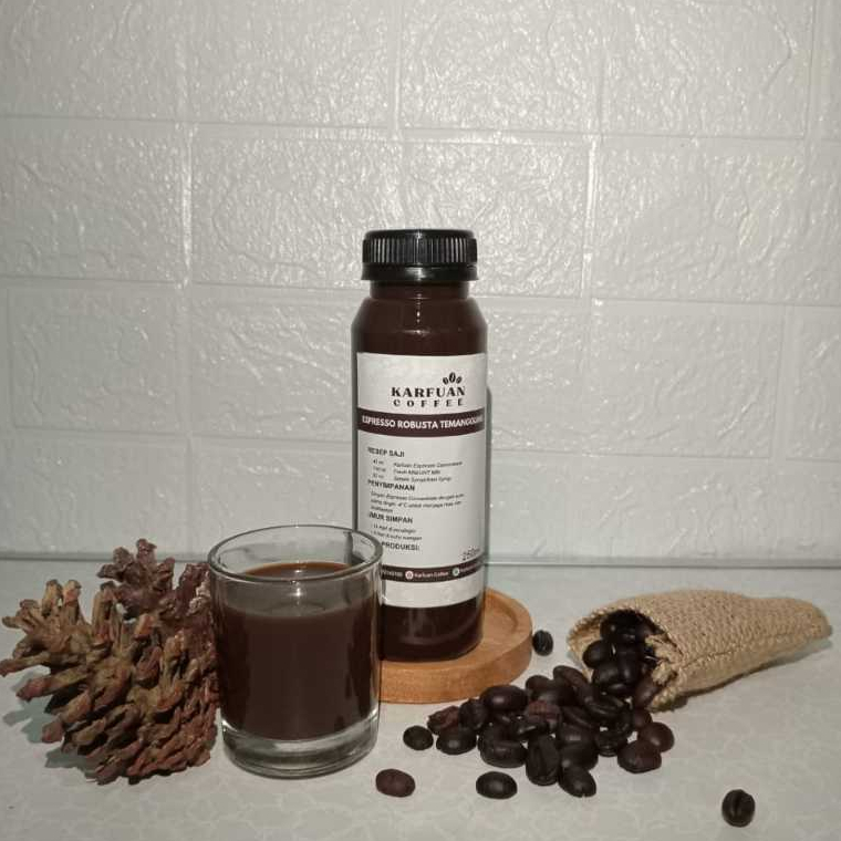 Espresso Cair konsentrat Minuman kopi Karfuan Coffee 250 ml Espresso Coffee
