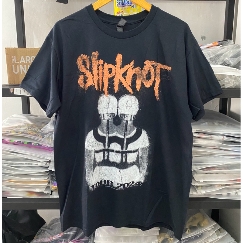 Kaos Tshirt Band SLIPKNOT Tour 2024 Bound”import original