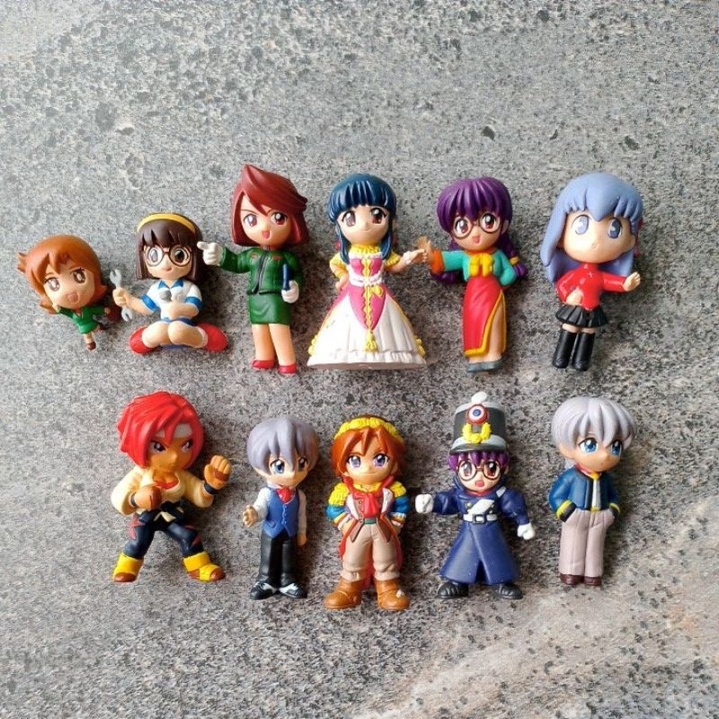 Mainan Action Figure Anime Chibi Figure Random 11pcs