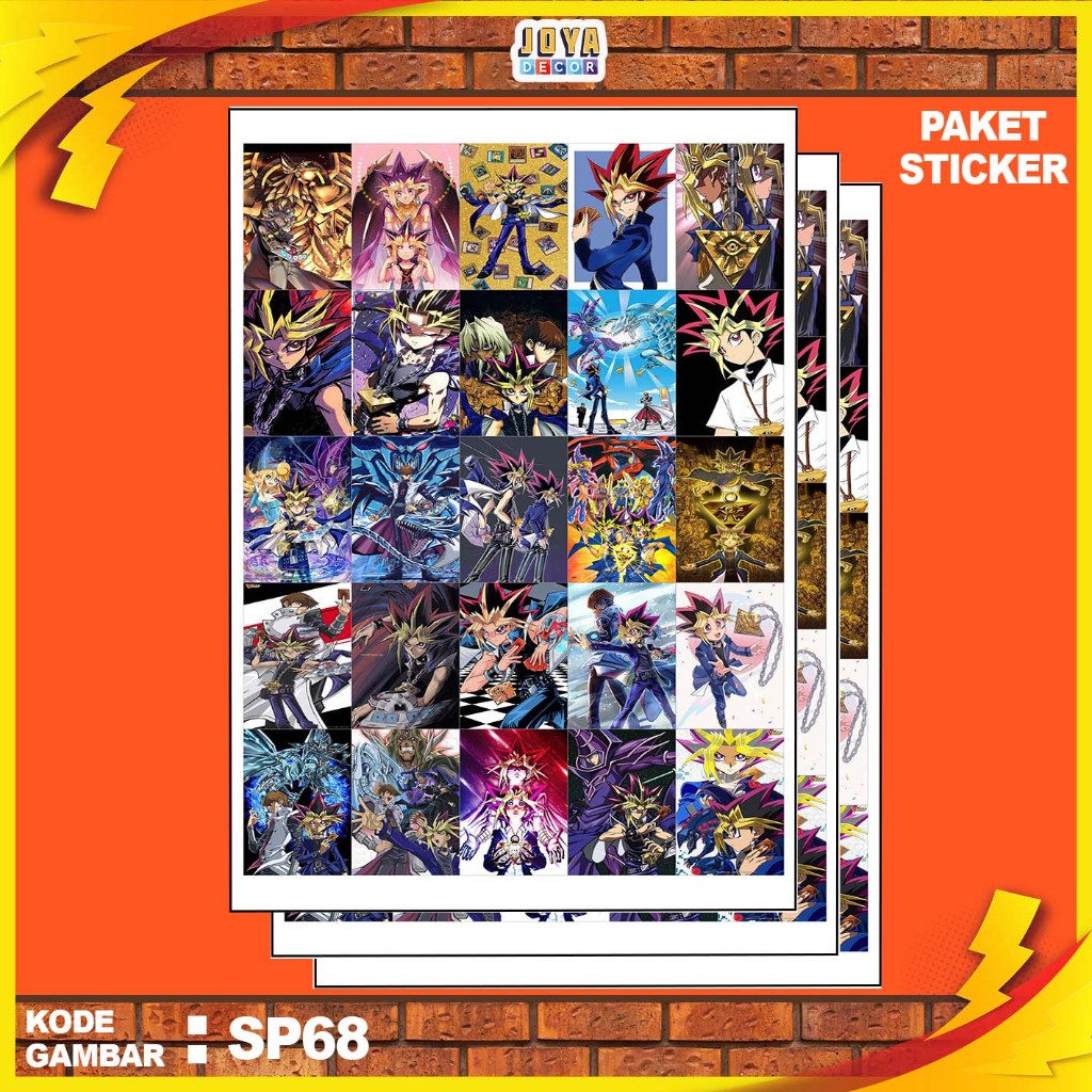 

GAMBAR STICKER YUGIOH / STIKER YUGIOH / PAKET STIKER YUGIOH PER 25 PCS / KODESP68