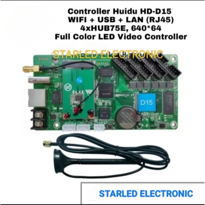 Controller Huidu D15 HD WiFi Android LAN Videotron Mini