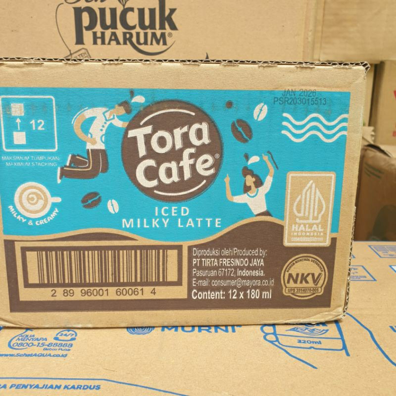

Toracafe Iced Milky Latte , perkarton isi 12 Botol