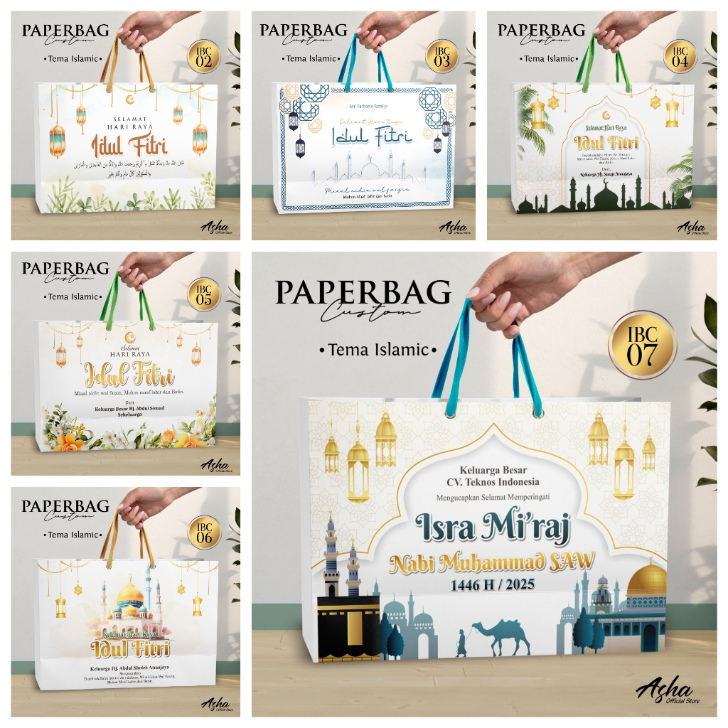 

PAKET TAS PAPER BAG CUSTOM BRIDESMAID - TAS PAPERBAG SOUVENIR ISLAMIC - PAPERBAG MURAH