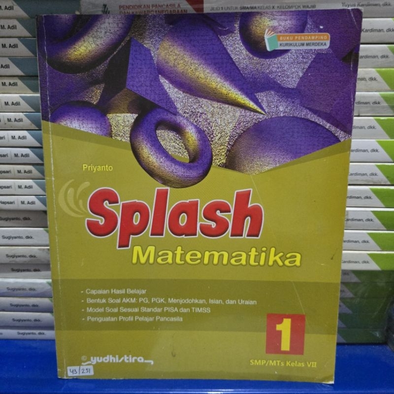 SPLASH MATEMATIKA KELAS 1 SMP KURIKULUM MERDEKA YUDHISTIRA