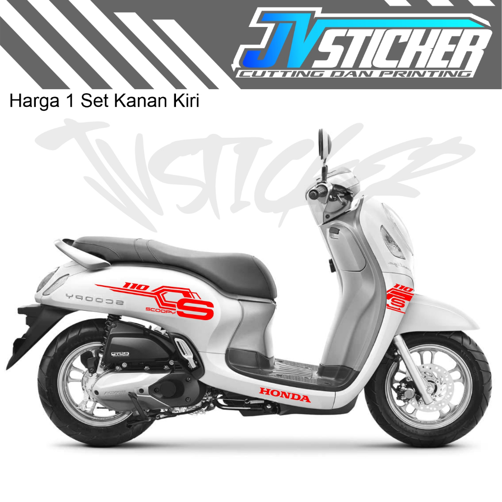 sticker scoopy cutting sticker striping cutting simple