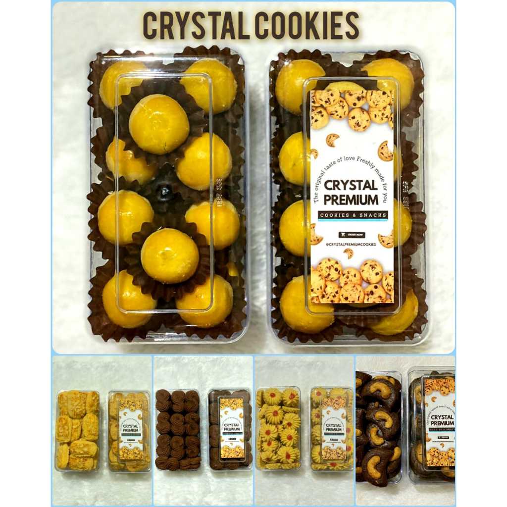 

KUE KERING KUE LEBARAN PREMIUM CRYSTAL COOKIES NASTAR SEMPRIT SNACK ENAK