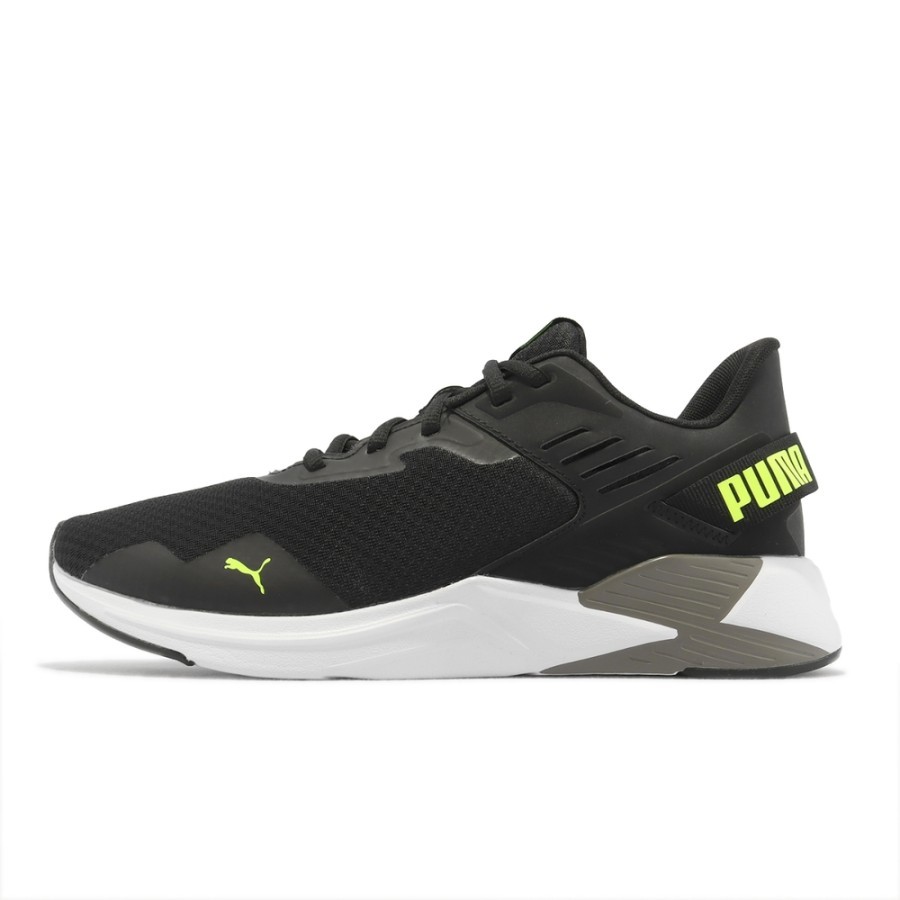SEPATU TRAINNING PRIA PUMA Disperse XT 2 Mesh Black-Lime Squee 376858 05