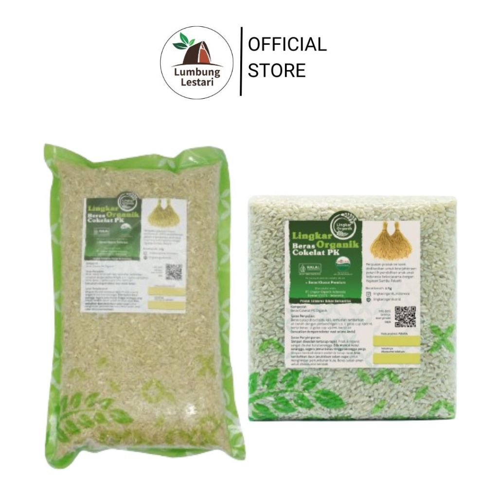 

Beras Cokelat (Pandan Wangi Pecah Kulit ) - Lingkar Organik 1Kg