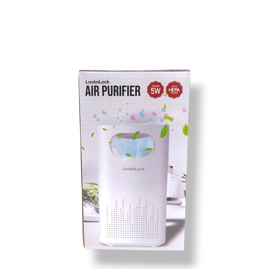 MINI AIR PURIFIER PORTABLE LOCKNLOCK ENP166WHT - Pembersih Udara