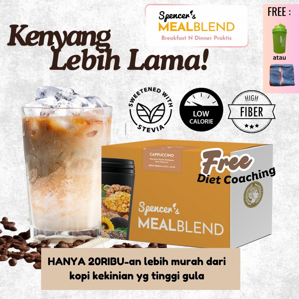 

Spencer's Meal Blend CAPPUCINO - Meal Replacement Solusi Diet Sehat dan Praktis (Bonus MENARIK)