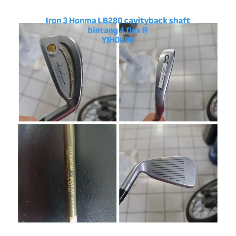 Stik golf Iron 3 Honma LB280 cavityback  Shaft bintang 4  flek R  Bekas