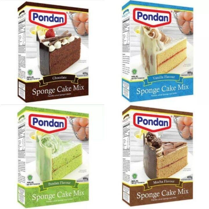 

Tepung Kue Premix Pondan Sponge Cake Mix 400 Gr