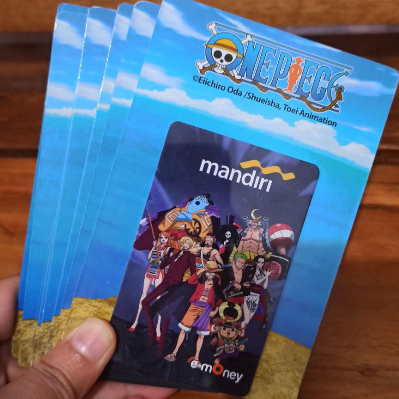 kartu e-toll e-money mandiri edisi one piece