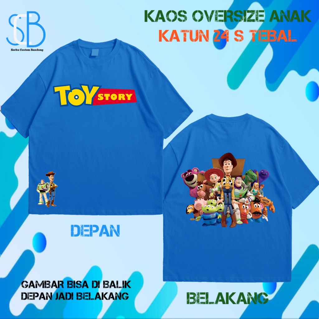 Toy Story Kaos Anak BAju Anak Oversize Toy Story