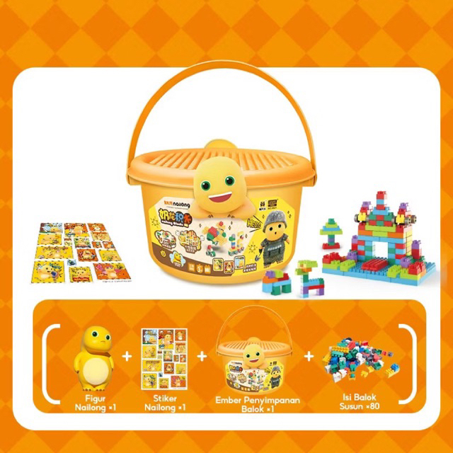 MAINAN NAILONG BALOK SUSUN / NAILONG DIY / NAILONG JUMBO