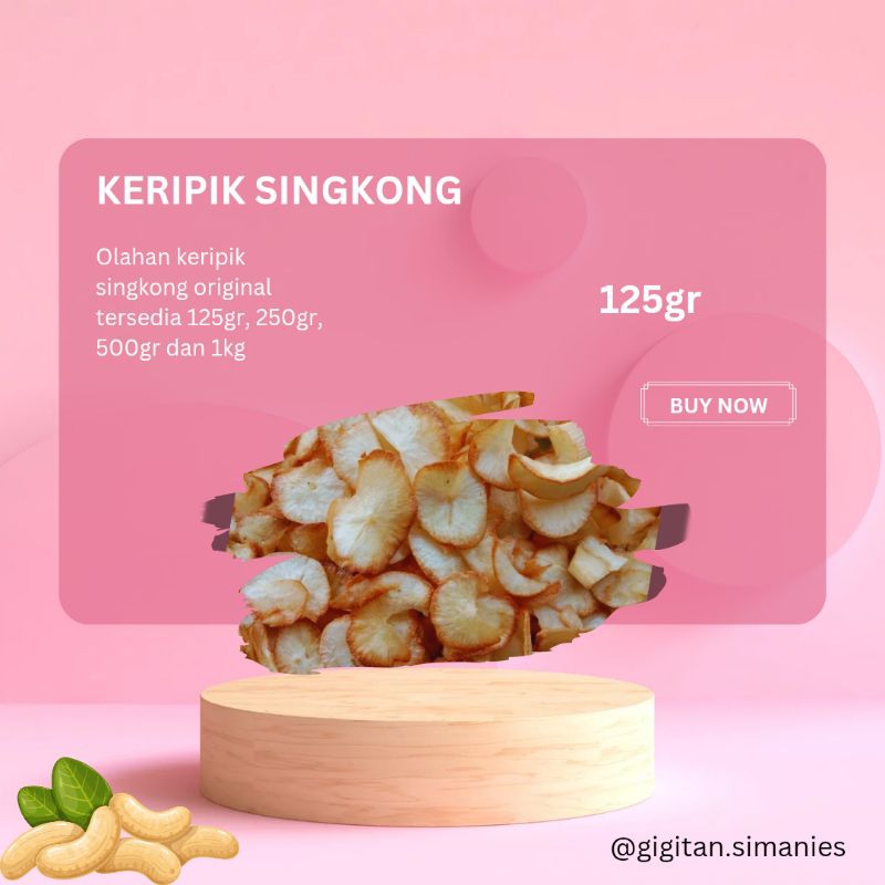 

KERIPIK SINGKONG ORIGINAL/HOMEMADE