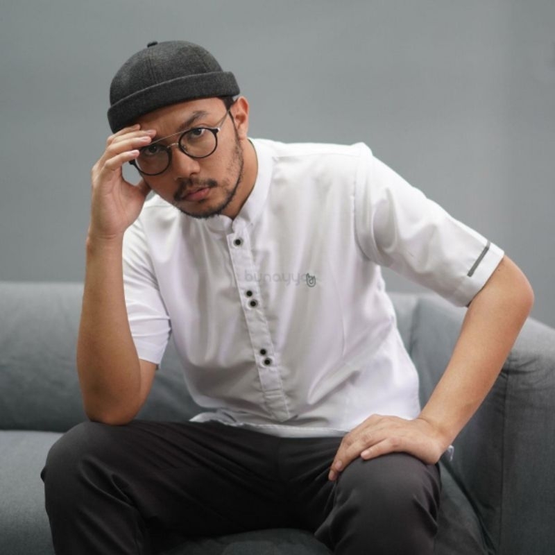 Baju Bunayya Kurta Indonesia Facelift Warna Polos Lengan Pendek