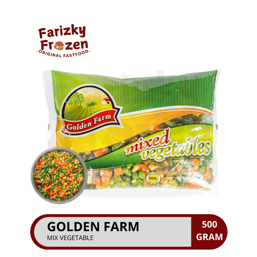 

Termurah Golden Farm Mix Vegetables 4 Ways 500gr / Mix Vege / Sayuran Beku