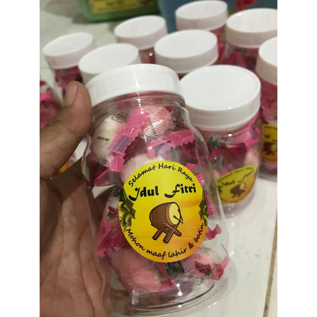 

Yupi mini jar toples angpao amplop lebaran hari raya