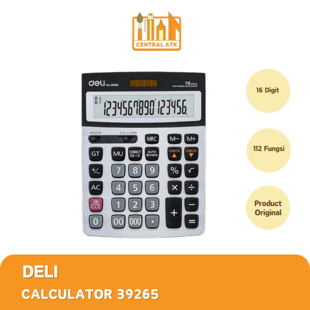 

DELI CALCULATOR / KALKULATOR 39265 16 DIGIT