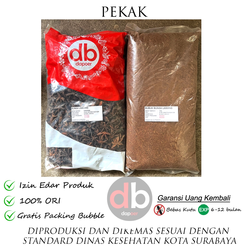 

Pekak bunga Lawang | Pekak Utuh 1kg