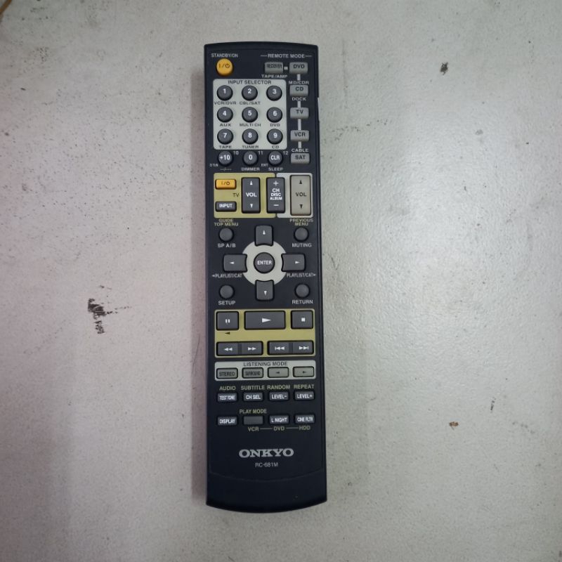 REMOTE CONTROL GENUINE ONKYO SERI RC-681M ORIGINAL