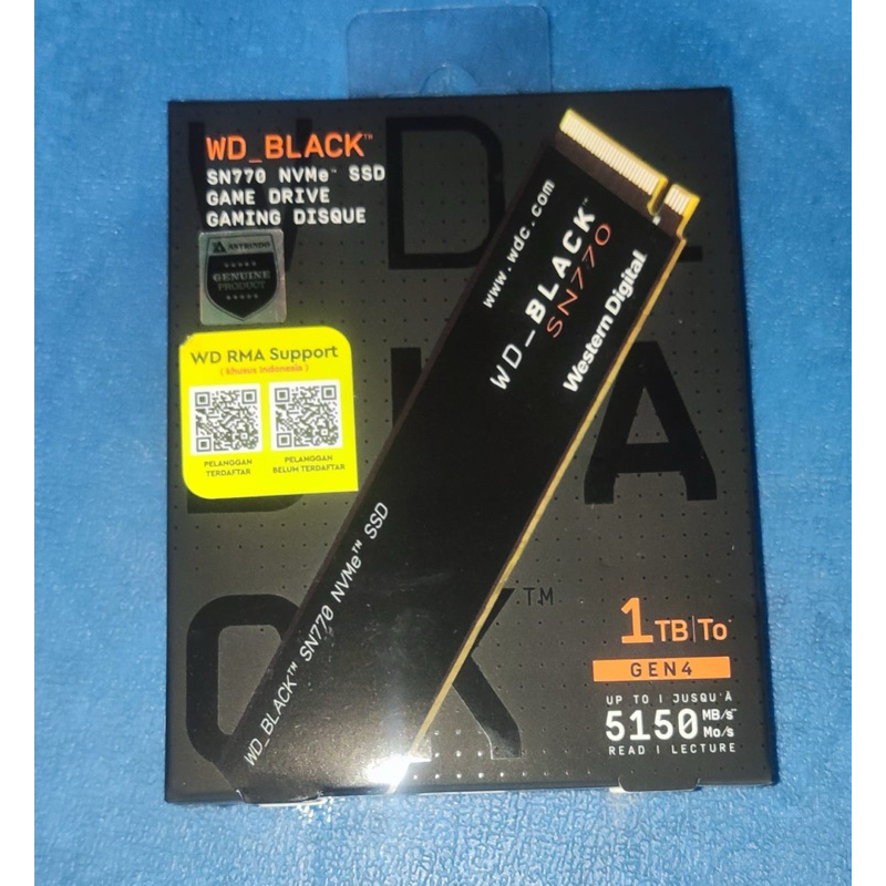 SSD NVME WESTERN DIGITAL WD 1TB + ENCLOSURE LEXAR