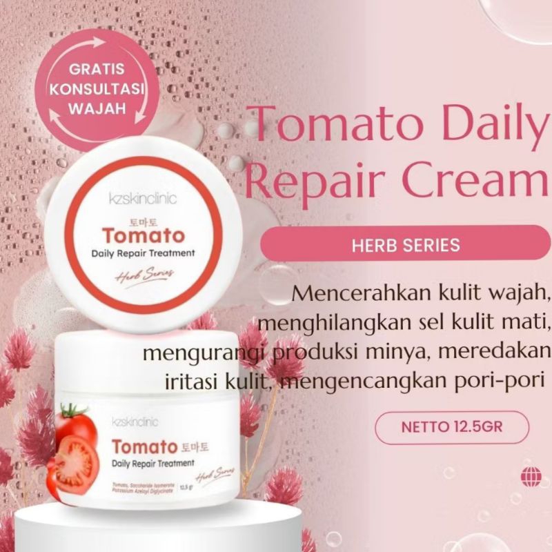 KAIZEN KZ Skin Clinic Tomato Daily Repair Treatment Herb Series 10 Gram - Cream Pelembab Acne Skin