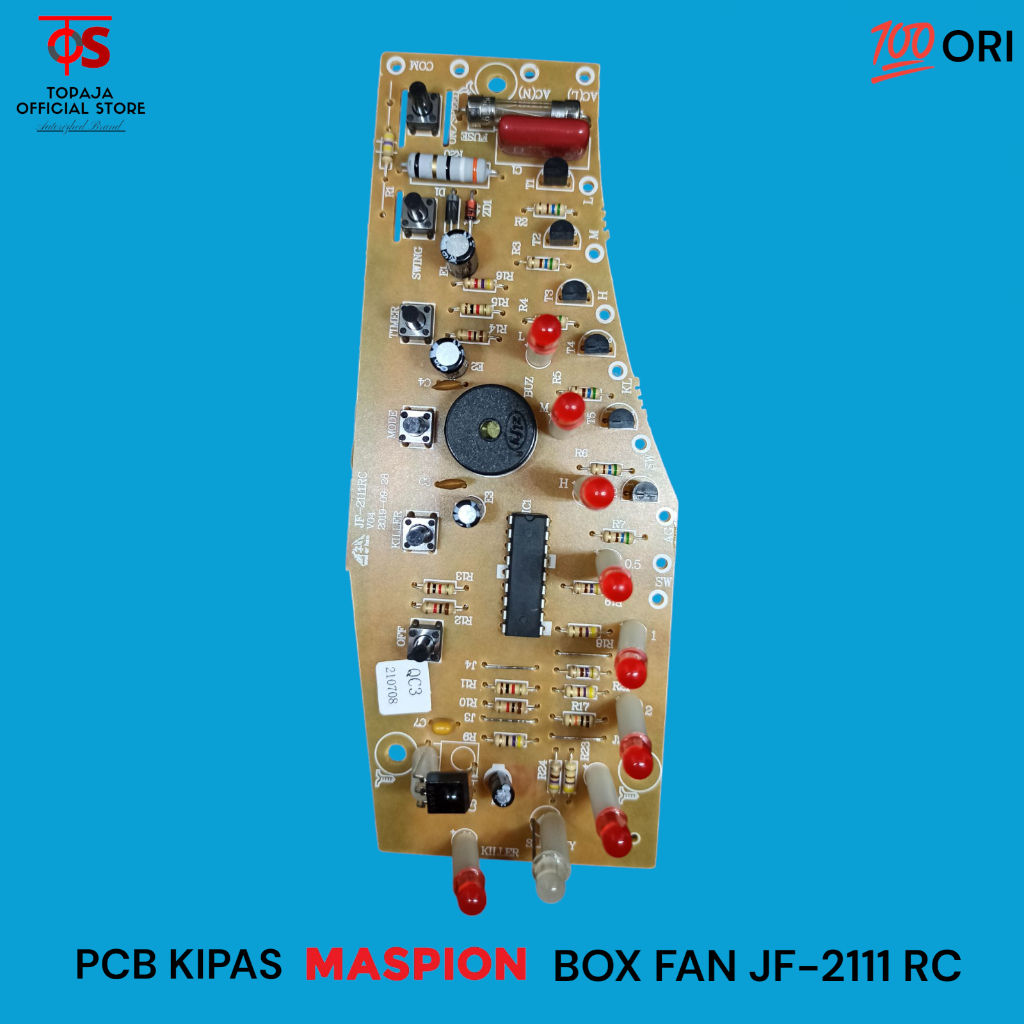 PCB Kipas Maspion Box Fan JF-2111 RC Original - Modul PCB Kipas Angin MASPION JF 2111 RC