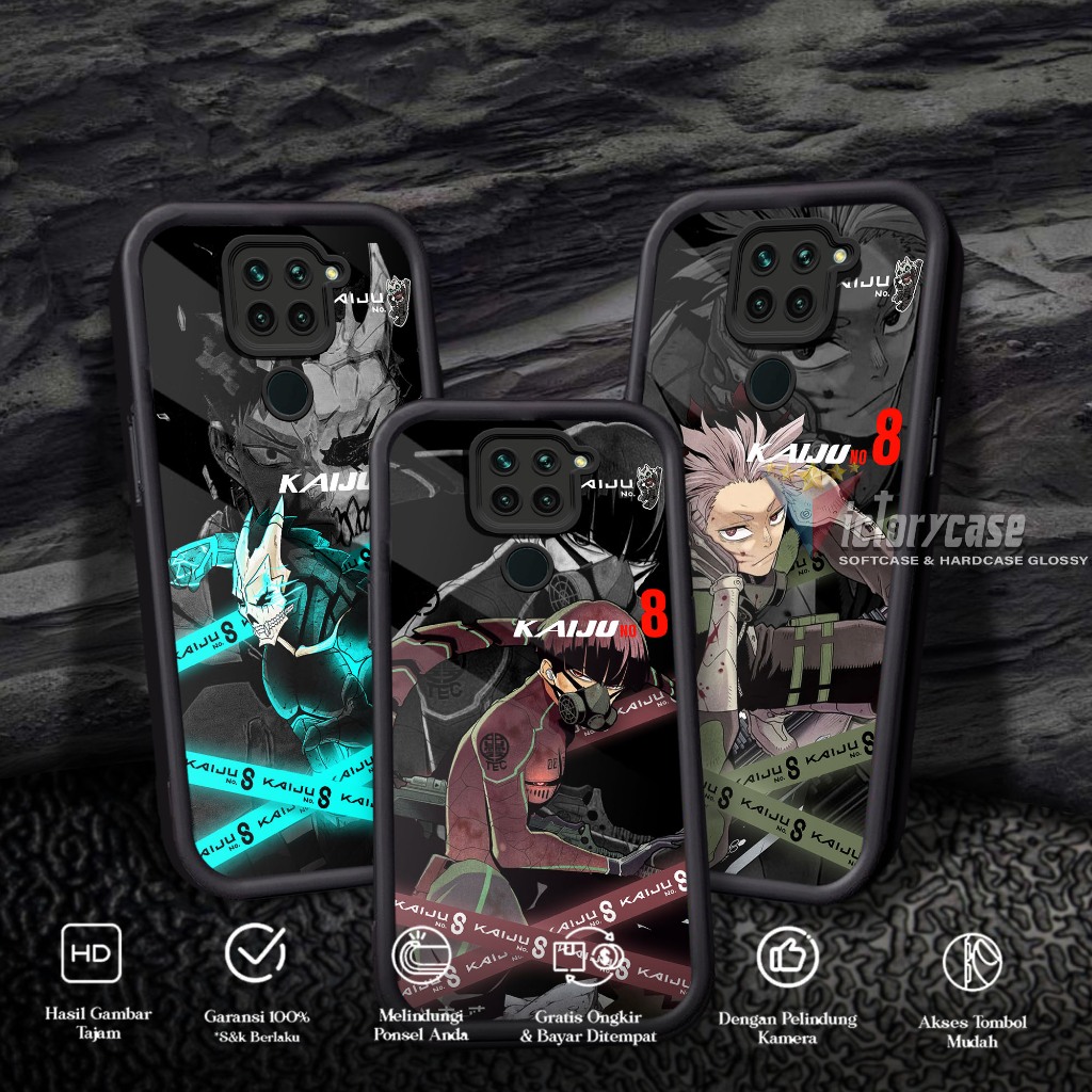 Softcase Glass kaca untuk REDMI NOTE 9 NOTE 10X KAIJU Casing Handphone Case Procamera