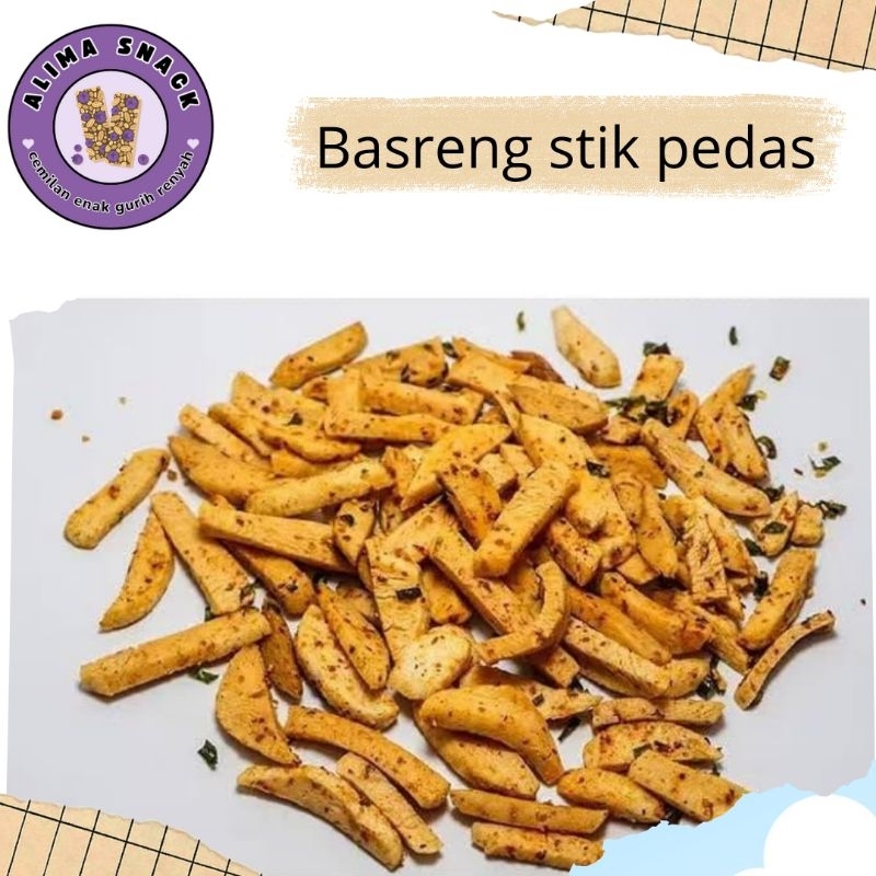 

Basreng pedas daun jeruk / basreng stik pedas daun jeruk 500 gram 1 kg