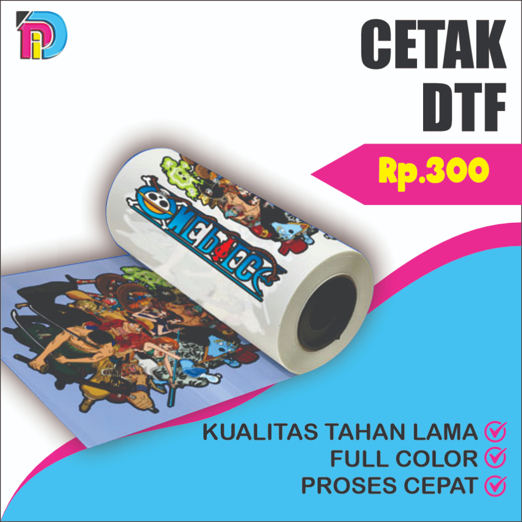 

Cetak DTF Print Meteran 58cm Premium | Jasa Cetak Sablon DTF Express Large Format 58cm