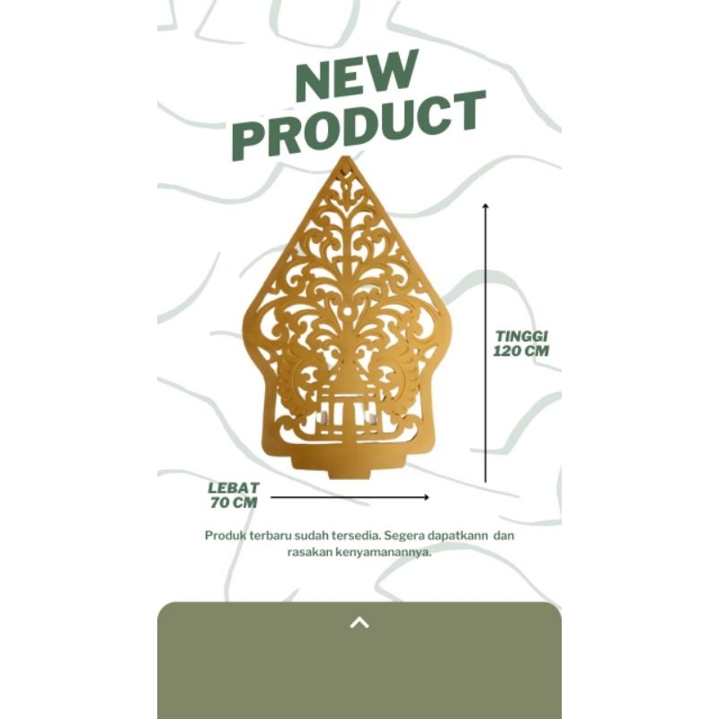 GUNUNGAN WAYANG DEKORASI 120 CM/PROPERTI DEKOR GUNUNGAN