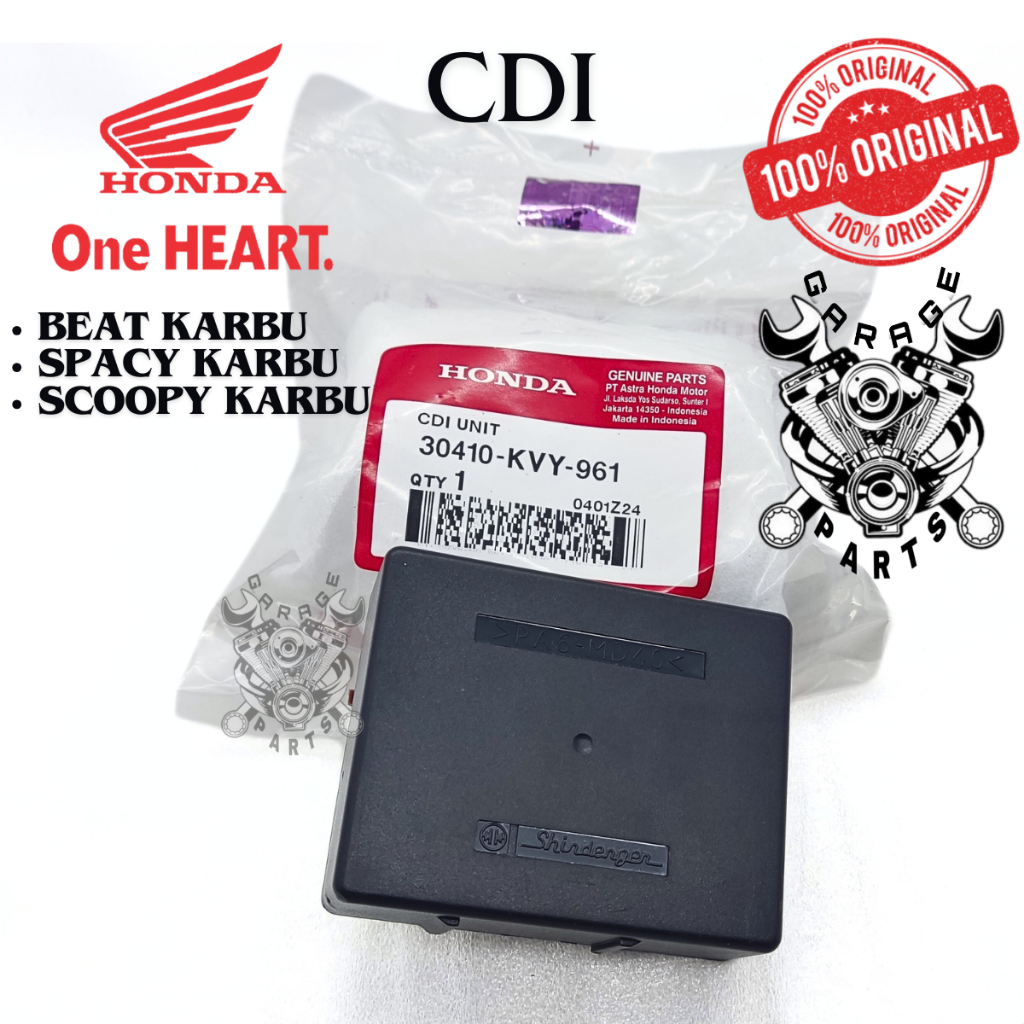 Capasitor Discharge Ignition Original Honda KVY CDI Unit Beat Karbu Scoopy Karbu Spacy Carbu Ori AHM