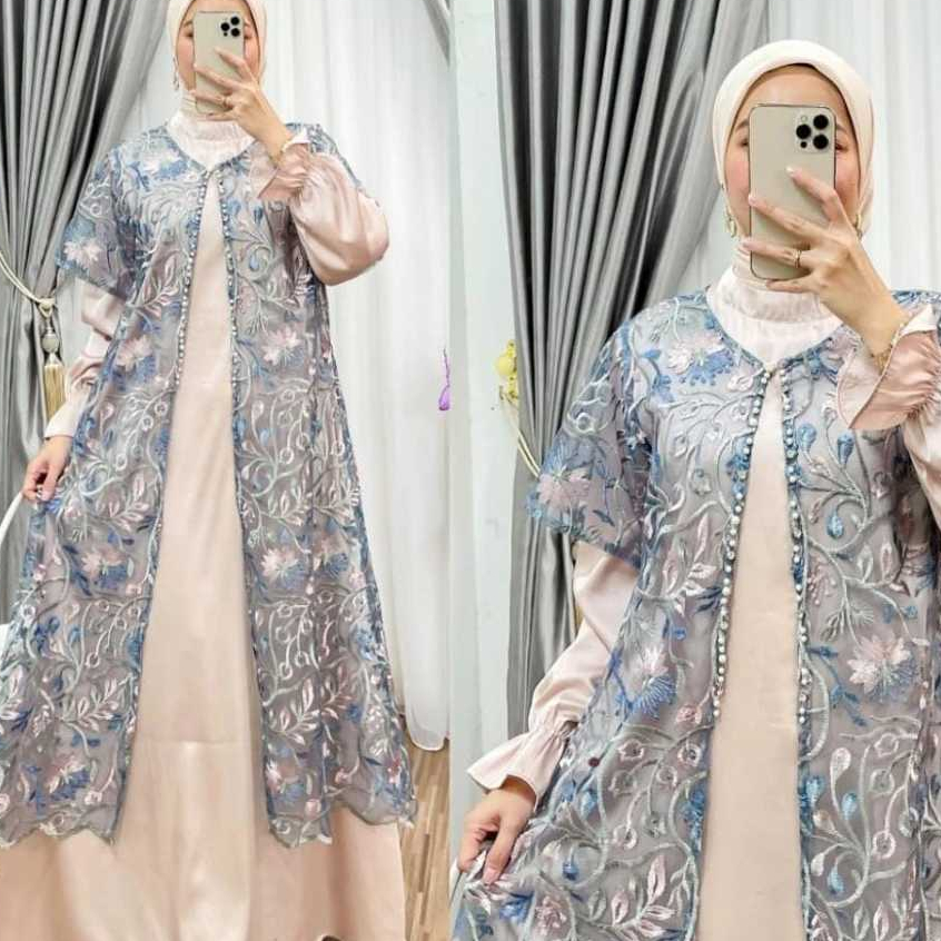 GAMIS ONESET OUTER MAXY OUTER BISA LEPAS PASANG GAMIS DEWASA TILE GAMIS LEBARAN