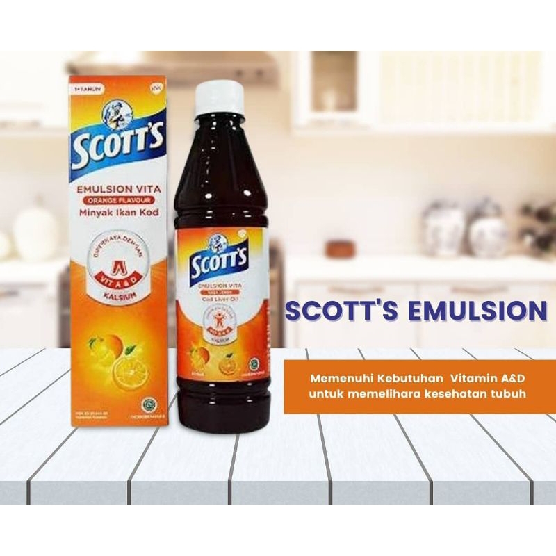 READY STOK SCOTT'S EMULSION ORIGINAL MALAYSIA VITAMIN ANAK EXP 2026 TERMURAH DISHOPEE