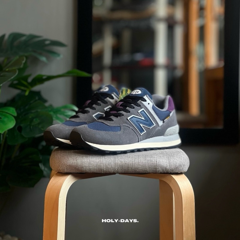 Sepatu New BaIance 574 Cordura Fabric Apollo Grey Navy Original Resmi