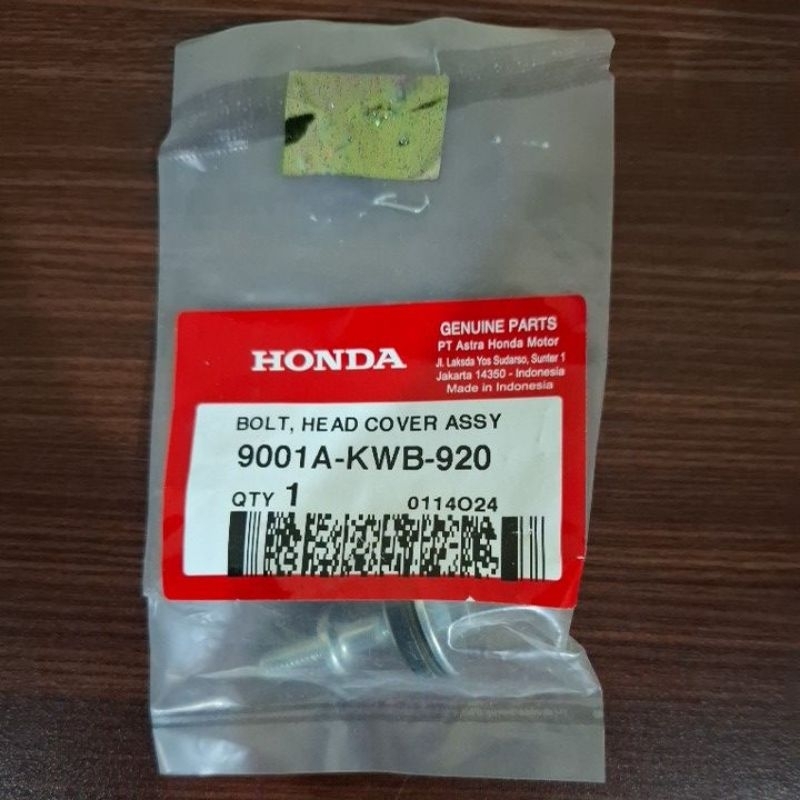 Baut Tutup Head Atas Set Seal ORI Honda Beat KarbuVario Karbu Scoopy Spacy Revo Abs Blade 9001A-KWB-