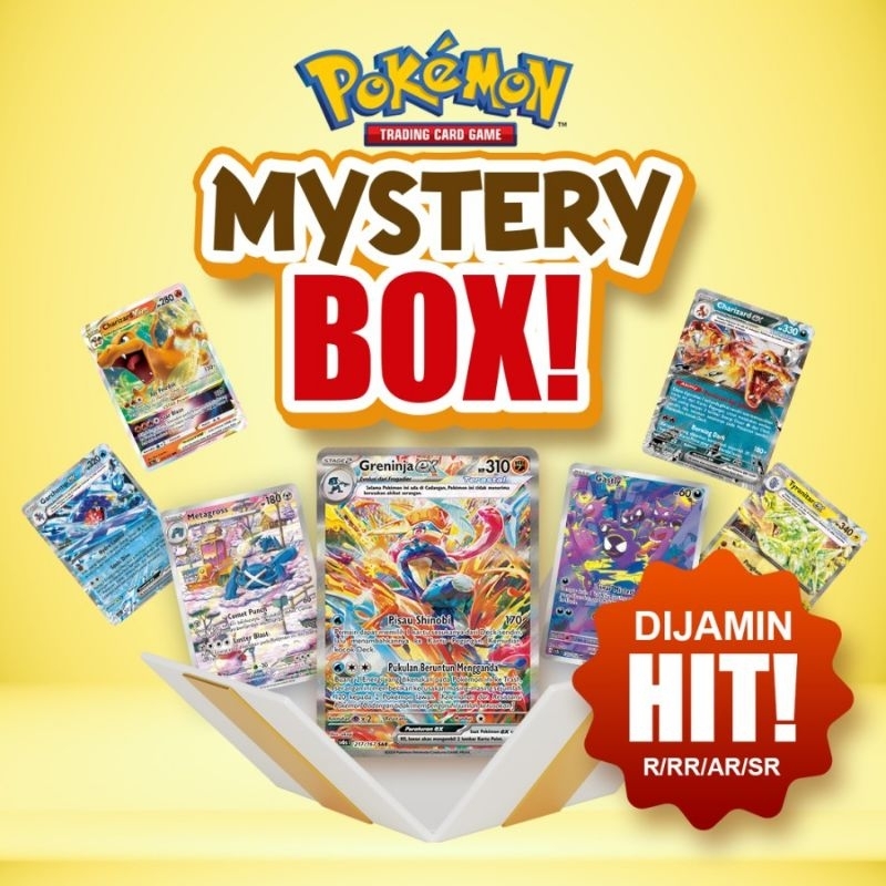 Mystery Box Kartu Pokemon koleksi TCG ORIGINAL