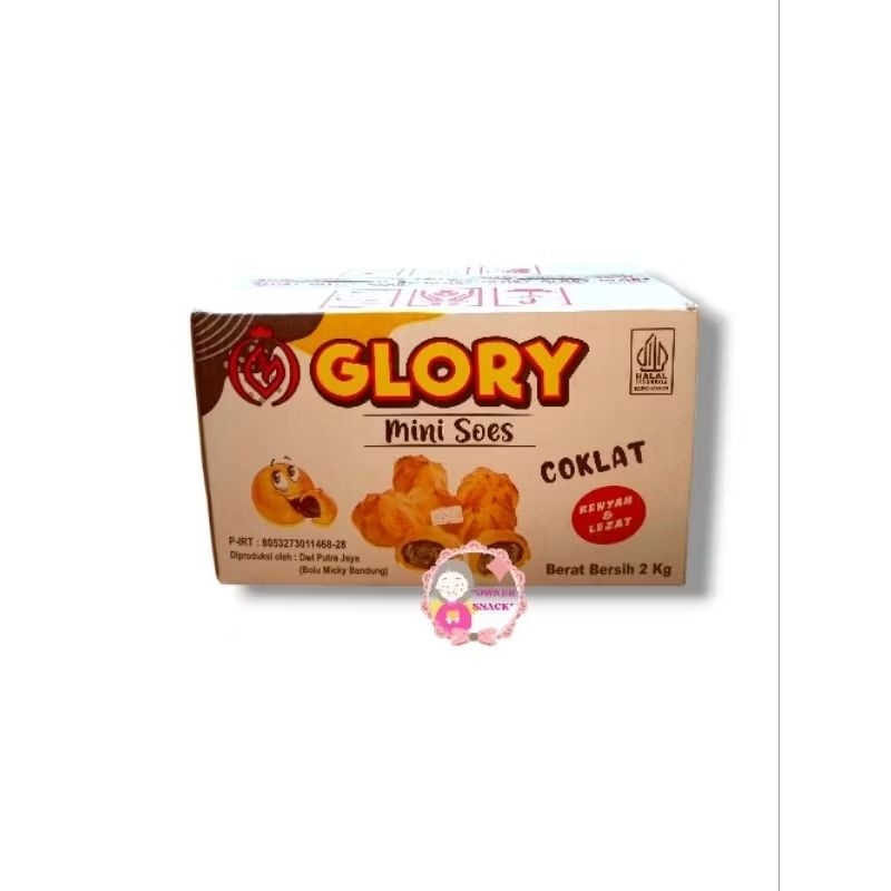 

SOES COKLAT MINI GLORY 2 KG (1 DUS)
