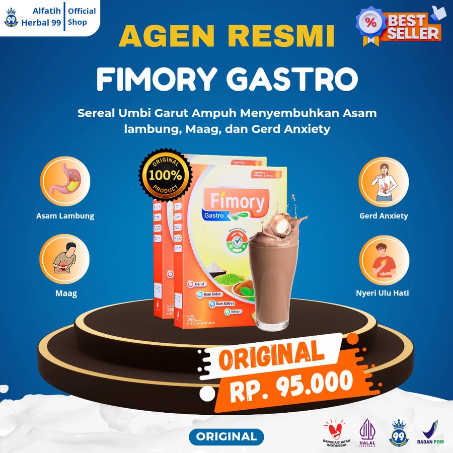 

FIMORY GASTRO | Sereal Umbi Garut Ampuh Atasi Masalah Lambung Maag dan Gerd BPOM Original 100%