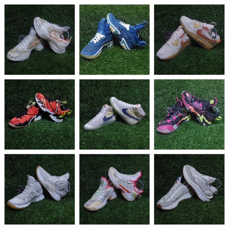 Sepatu Sneakers Pria Wanita Branded Size 41 Casual Running Basket Preloved