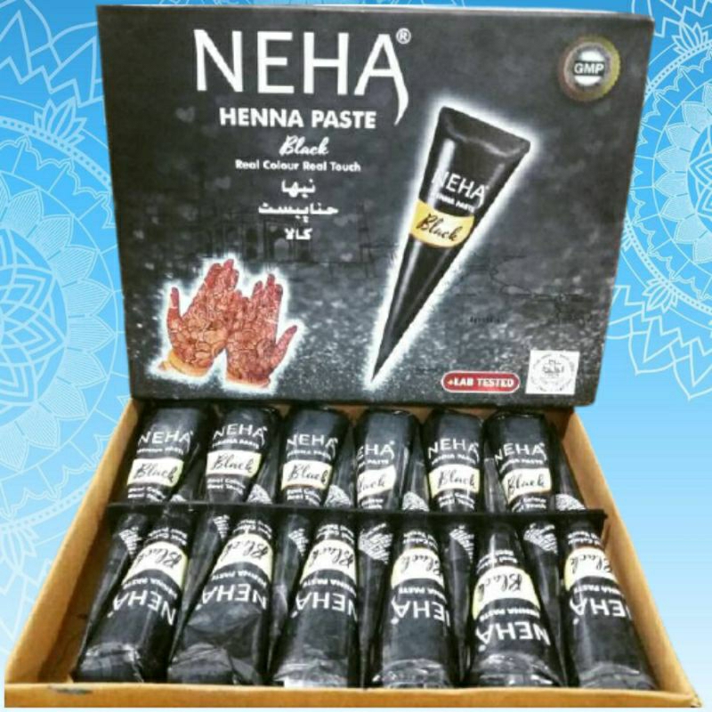 Tatto Hallal / Hena Golecha Hitam size 25g Merk Al Latif India - Henna Neha Tatto Nahe Arab Tato Pen