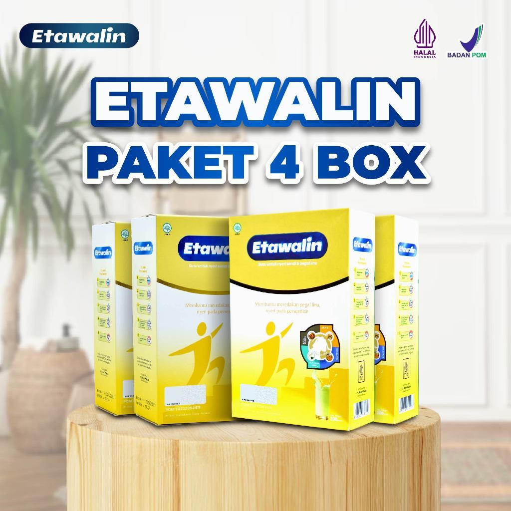 

Promo 4 Box Etawalin Susu Etawa Herbal Atasi Nyeri Sendi dan Asam Urat Paket Nutrisi
