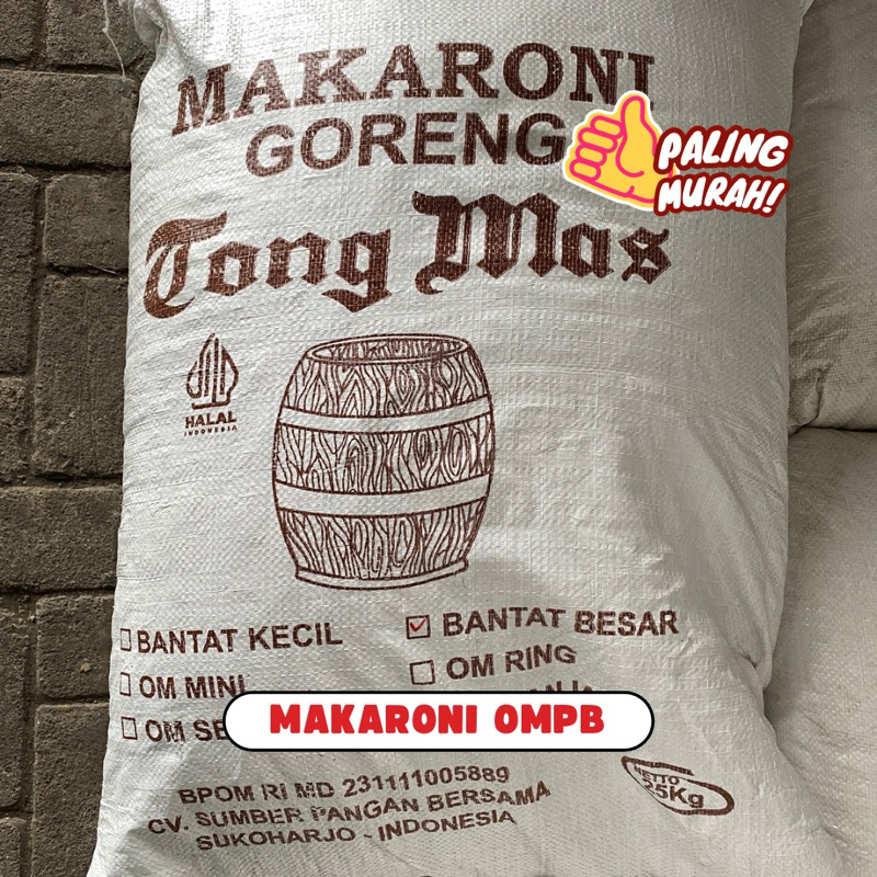 

[25 KG] MAKARONI BANTAT BESAR OMPB TONGMAS