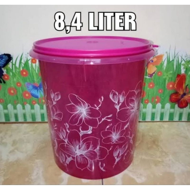 toples merk Tupperware.. termurah Giant Canister Flower