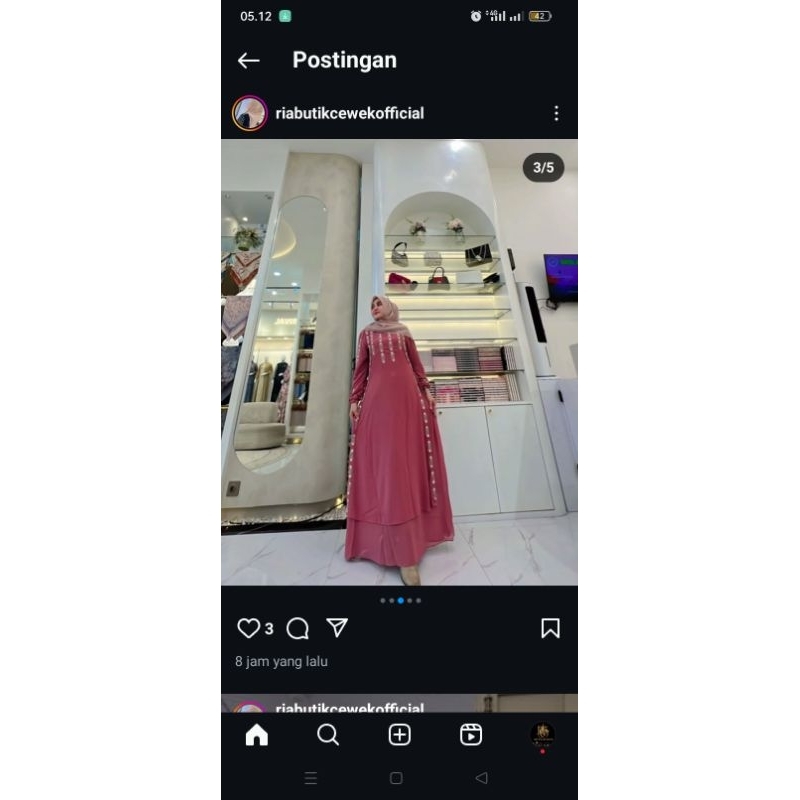 Gamis bordir tali by ria butik cewek