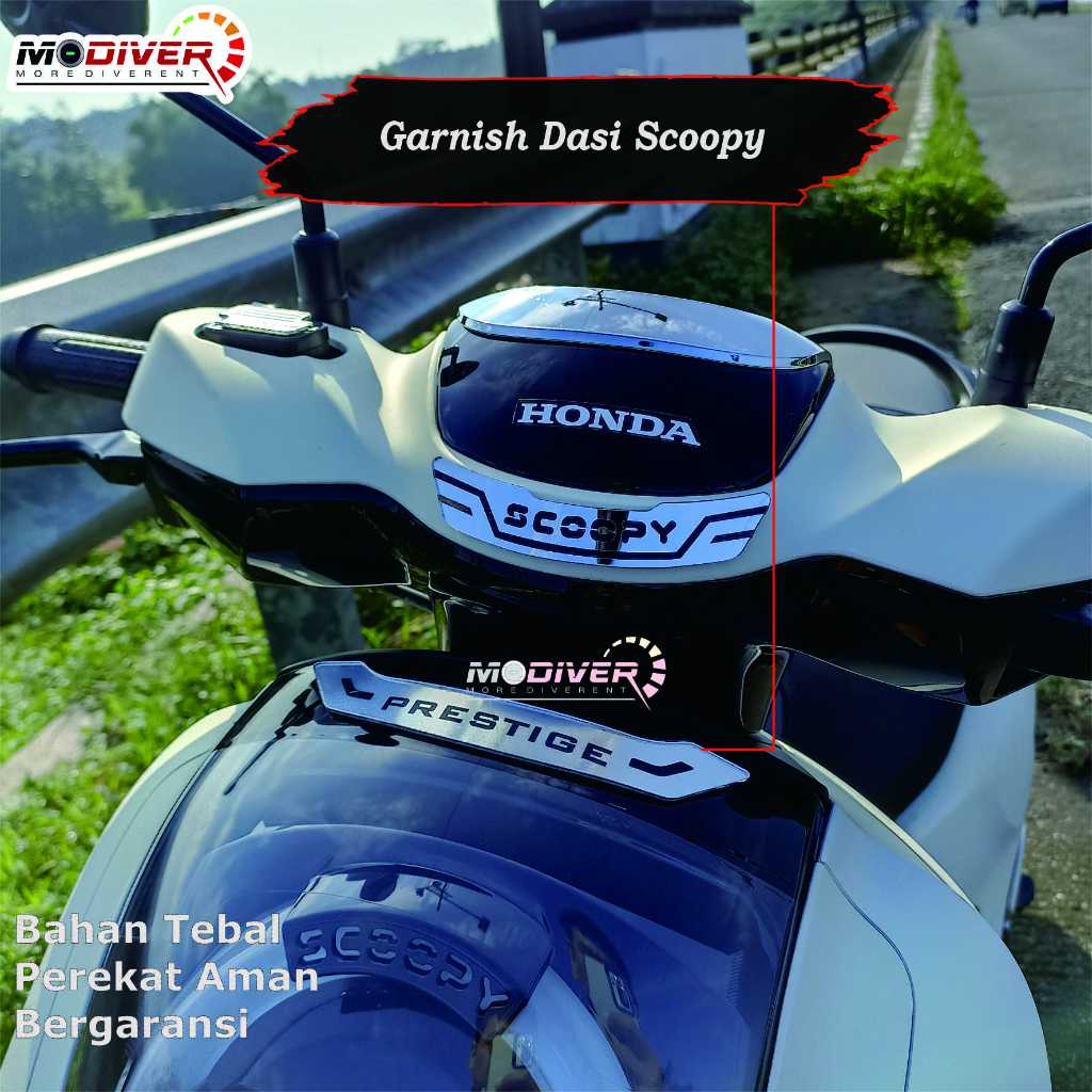 SCOOPY 2025 Up -  Garnish Dasi Variasi & Aksesoris Motor Cover Emblem