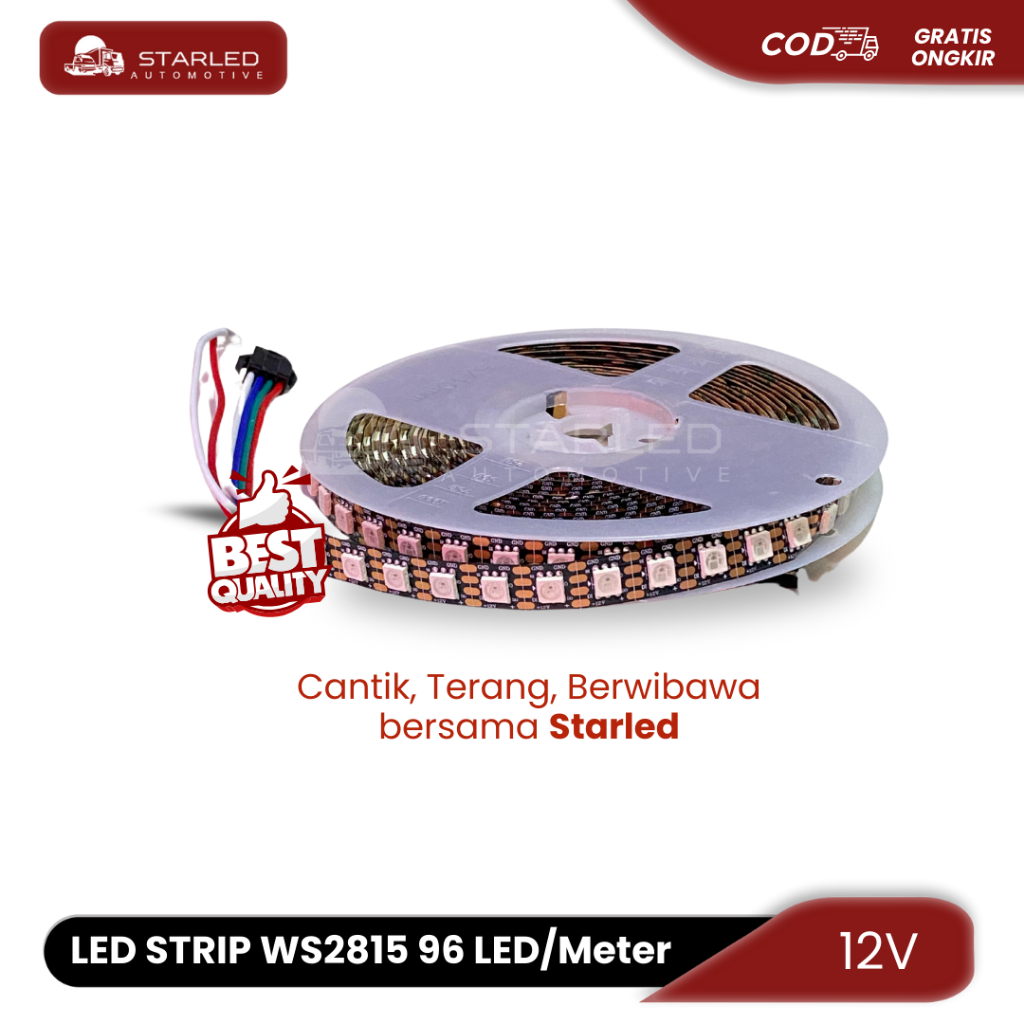 Led Strip WS2815 96 Led/Meter Led Strip RGB 12V